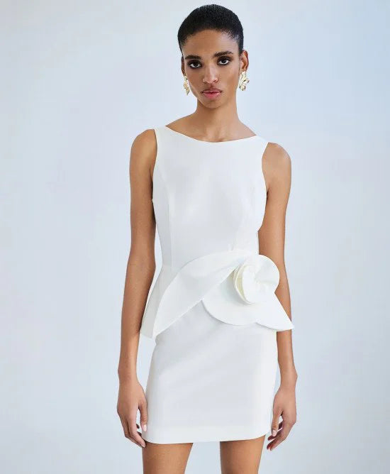 ACCESS Φόρεμα μίνι με βολάν λουλούδι / 63-3004