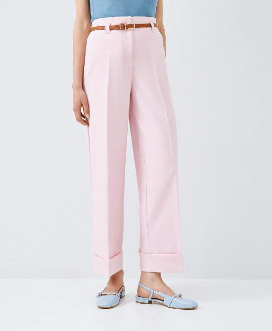 ACCESS Παντελόνι ψηλόμεσο με ρεβέρ / 63-5021