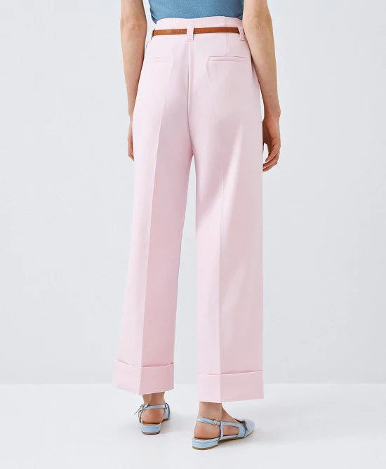 ACCESS Παντελόνι ψηλόμεσο με ρεβέρ / 63-5021