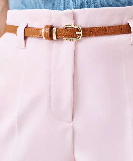 ACCESS Παντελόνι ψηλόμεσο με ρεβέρ / 63-5021