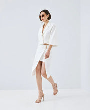 ACCESS Φούστα μίντι με μεταλλική λεπτομέρεια / 63-6043