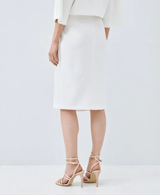 ACCESS Φούστα μίντι με μεταλλική λεπτομέρεια / 63-6043