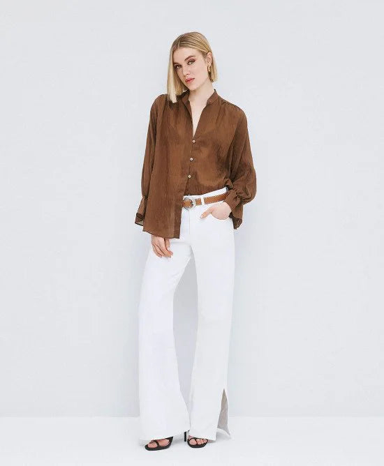 ACCESS Πουκάμισο με V και ελαστικές μανσέτες / 63-7026