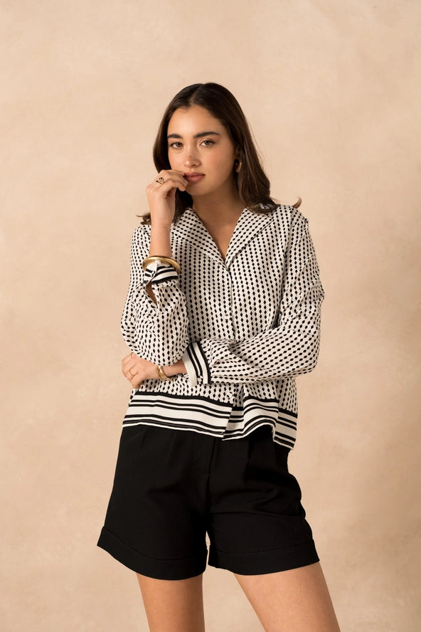 Lulumary Polka Dot Πουκάμισο