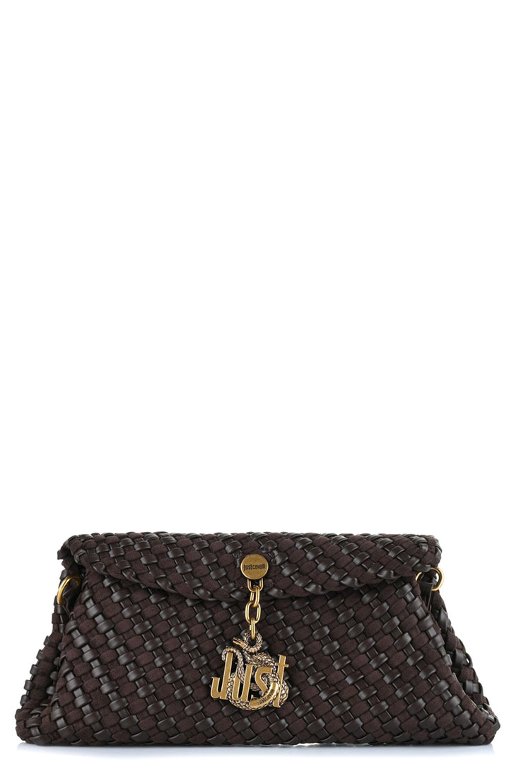 JUST CAVALLI Πλεκτή Τσάντα Clutch με Αποσπώμενο Πορτοφόλι /81RA4BO4ZSE81