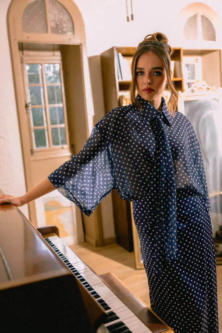 FIVEPM BLOOM POLKA DOT SHIRT