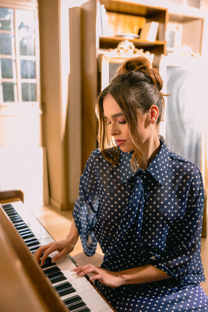 FIVEPM BLOOM POLKA DOT SHIRT