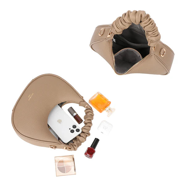 Sienna Τσάντα Ώμου και Χειρός Dark Taupe /A-9108