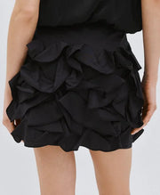 ACCESS Φούστα μίνι με βολάν / 63-6000 -  ACCESS FASHION- 44 / Μαύρο-46 / Μαύρο-48 / Μαύρο