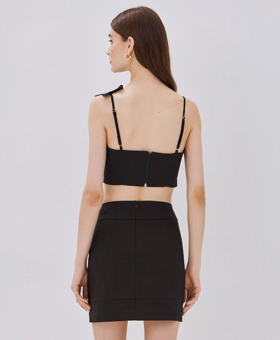 Τοπ με λουλούδια -  ACCESS FASHION- Black / 48-Black / 46