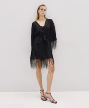 Τουνίκ με κρόσια / 53-3042 -  ACCESS FASHION- Black / S/M-Black / M/L