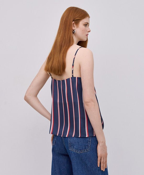 Τοπ ριγέ με τιράντες -  ACCESS FASHION- Blue / M-Blue / L