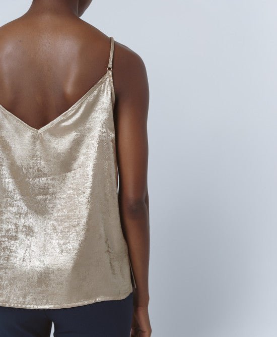 Τοπ τιράντα μεταλλιζέ -  ACCESS FASHION- Gold / L-Gold / XL-Gold / M