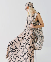 Τοπ εμπριμέ με φουσκωτό τελείωμα -  ACCESS FASHION- M / Beige-L / Beige