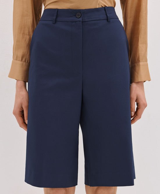 Βερμούδα ψηλόμεση -  ACCESS FASHION- Navy / 50-Navy / 48-Navy / 46