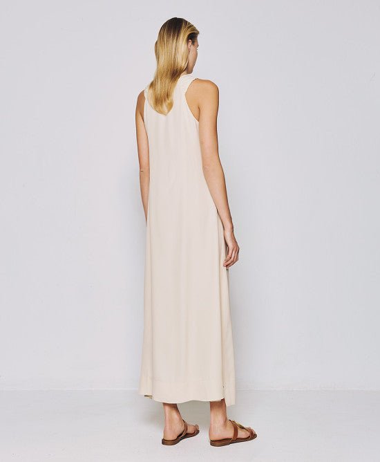 Φόρεμα μάξι με μεταλλική λεπτομέρεια -  ACCESS FASHION- White / 44-White / 48-White / 46
