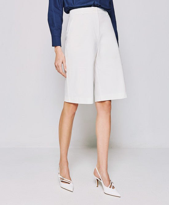 Βερμούδα ψηλόμεση -  ACCESS FASHION- White / 46-White / 50-White / 48