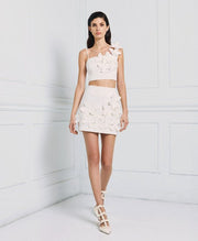 Τοπ με λουλούδια -  ACCESS FASHION- White / 48-White / 46