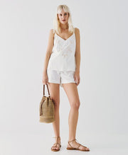 Τοπ με κεντημένο σχέδιο -  ACCESS FASHION- White / S-White / M-White / L-White / XL