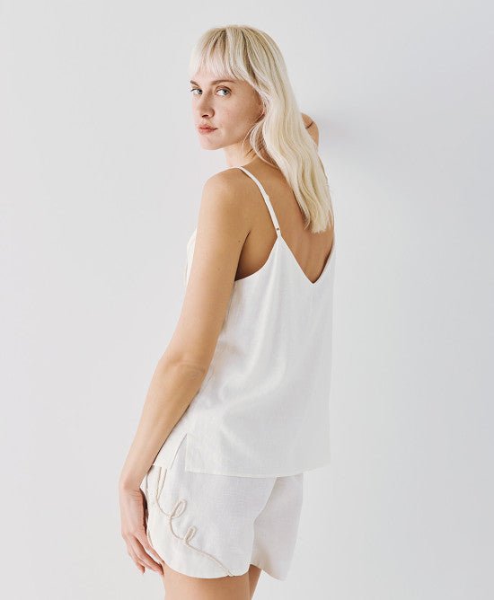 Τοπ με κεντημένο σχέδιο -  ACCESS FASHION- White / S-White / M-White / L-White / XL