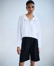 ACCESS Τζάκετ bomber με κουκούλα / 63-1008 -  ACCESS FASHION- Λευκό / S-Λευκό / M