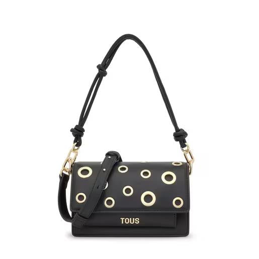 Μικρή τσάντα χιαστί Audree Eyelets σε μαύρο χρώμα/ 2002202951 -  TOUS- Default Title