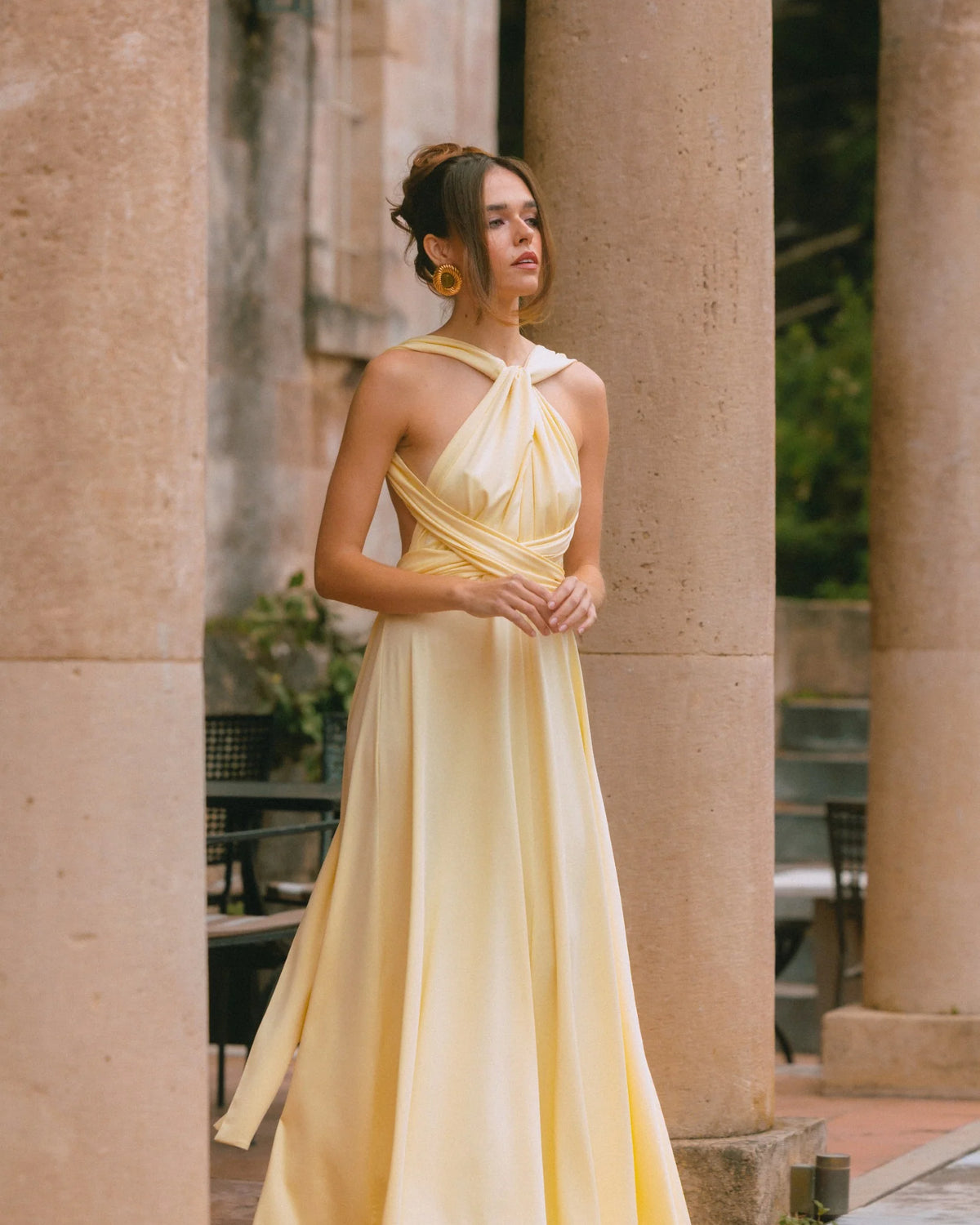 FIVEPM Maldives Maxi Yellow Dress Πολυμορφικό