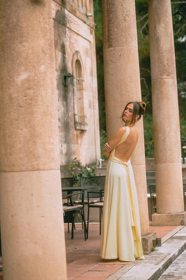 FIVEPM Maldives Maxi Yellow Dress Πολυμορφικό