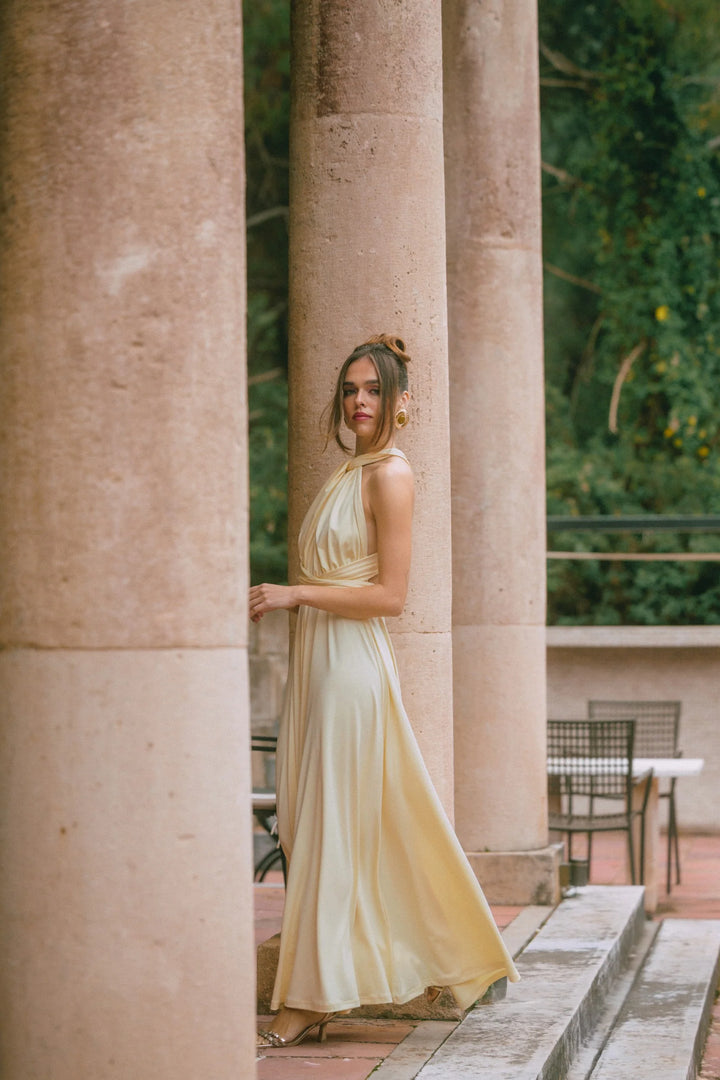 FIVEPM Maldives Maxi Yellow Dress Πολυμορφικό