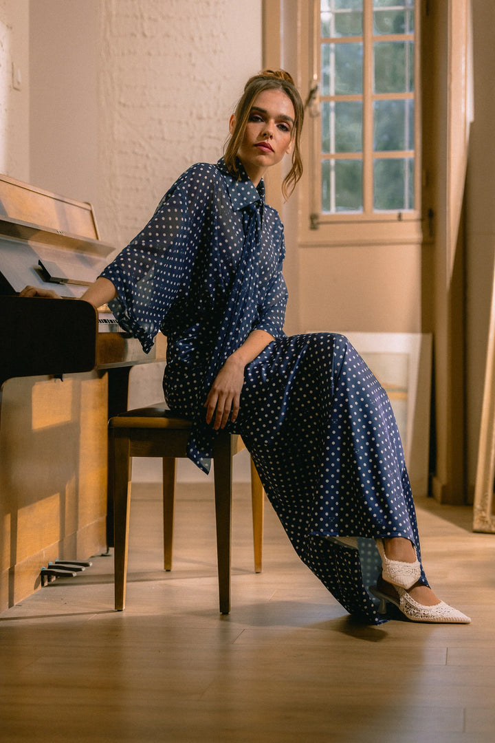 FIVEPM BLOOM POLKA DOT SHIRT