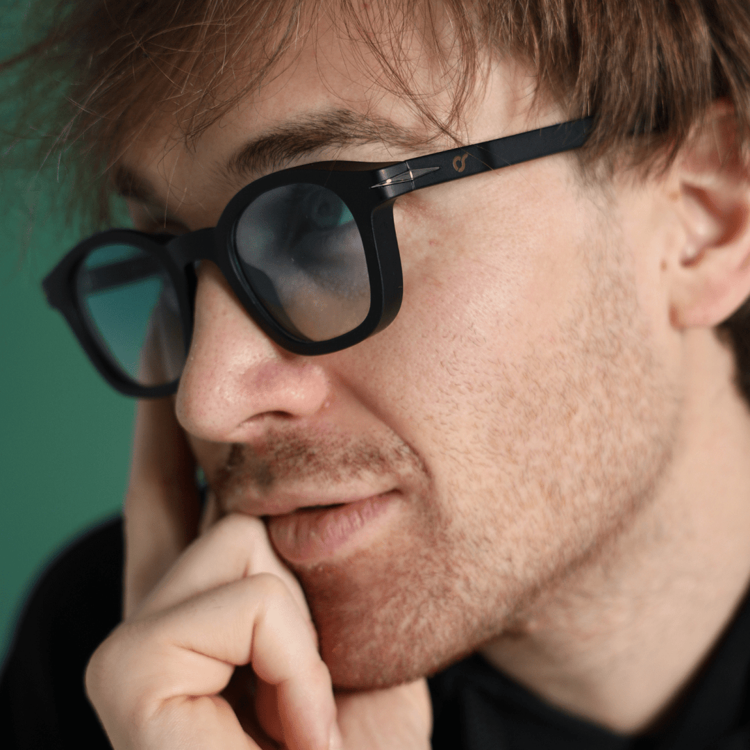Capri Blue -  OS Sunglasses- Blue / Matte Black