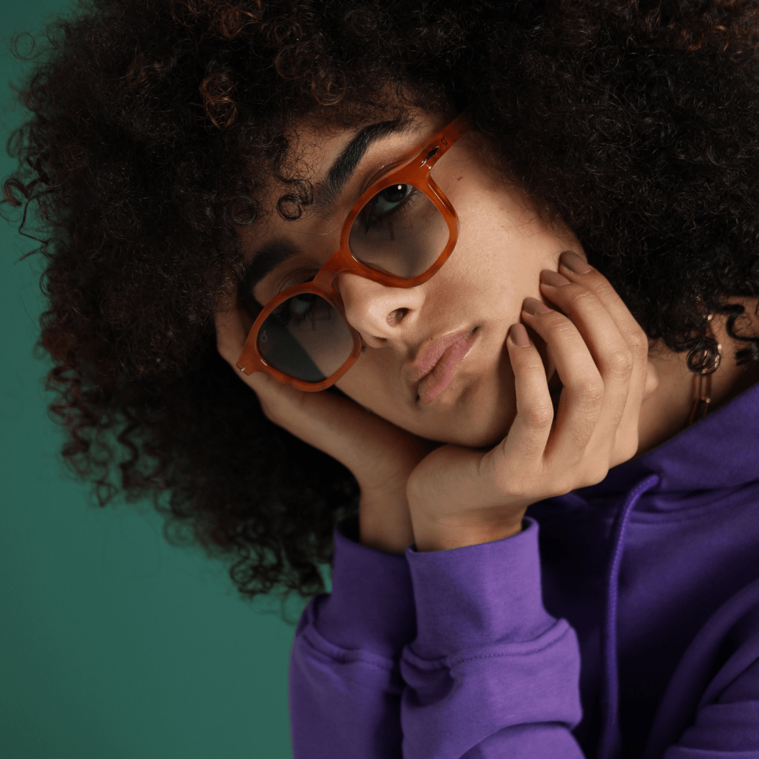 Capri Blue -  OS Sunglasses- Blue / Matte Black