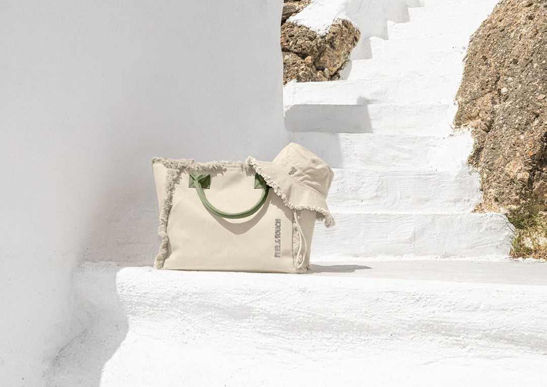 Τσάντα Ώμου Caribbean Ammos - Khaki -  Feel and Touch- Default Title