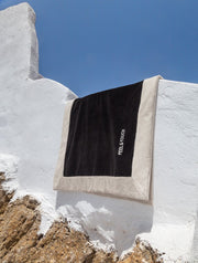 Πετσέτα Θαλάσσης Caribbean Black 80x170 -  Feel and Touch- Default Title