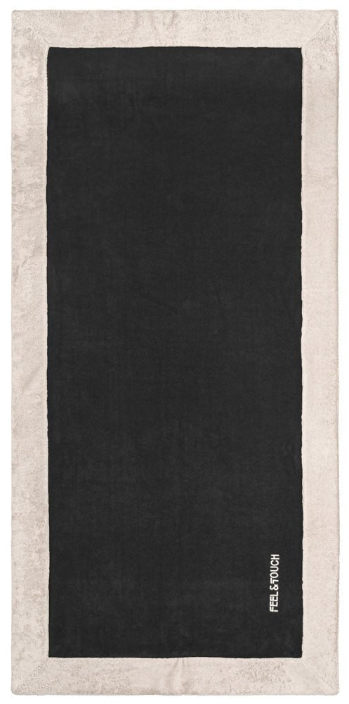 Πετσέτα Θαλάσσης Caribbean Black 80x170 -  Feel and Touch- Default Title