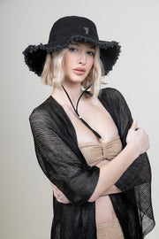 Καπέλο Παραλίας Caribbean Black -  Feel and Touch- Default Title