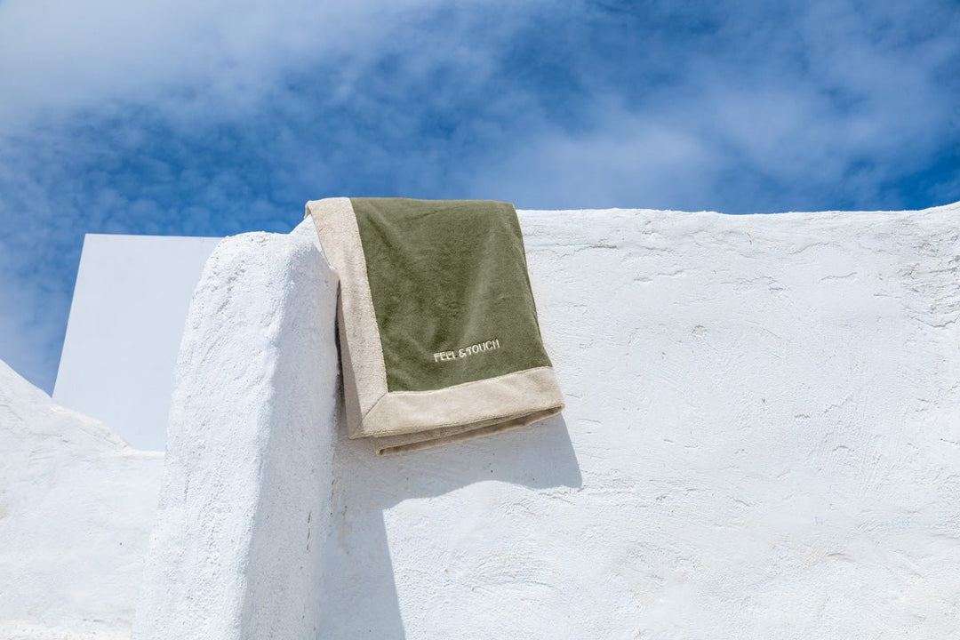 Πετσέτα Θαλάσσης Caribbean Khaki 80x170 -  Feel and Touch- Default Title