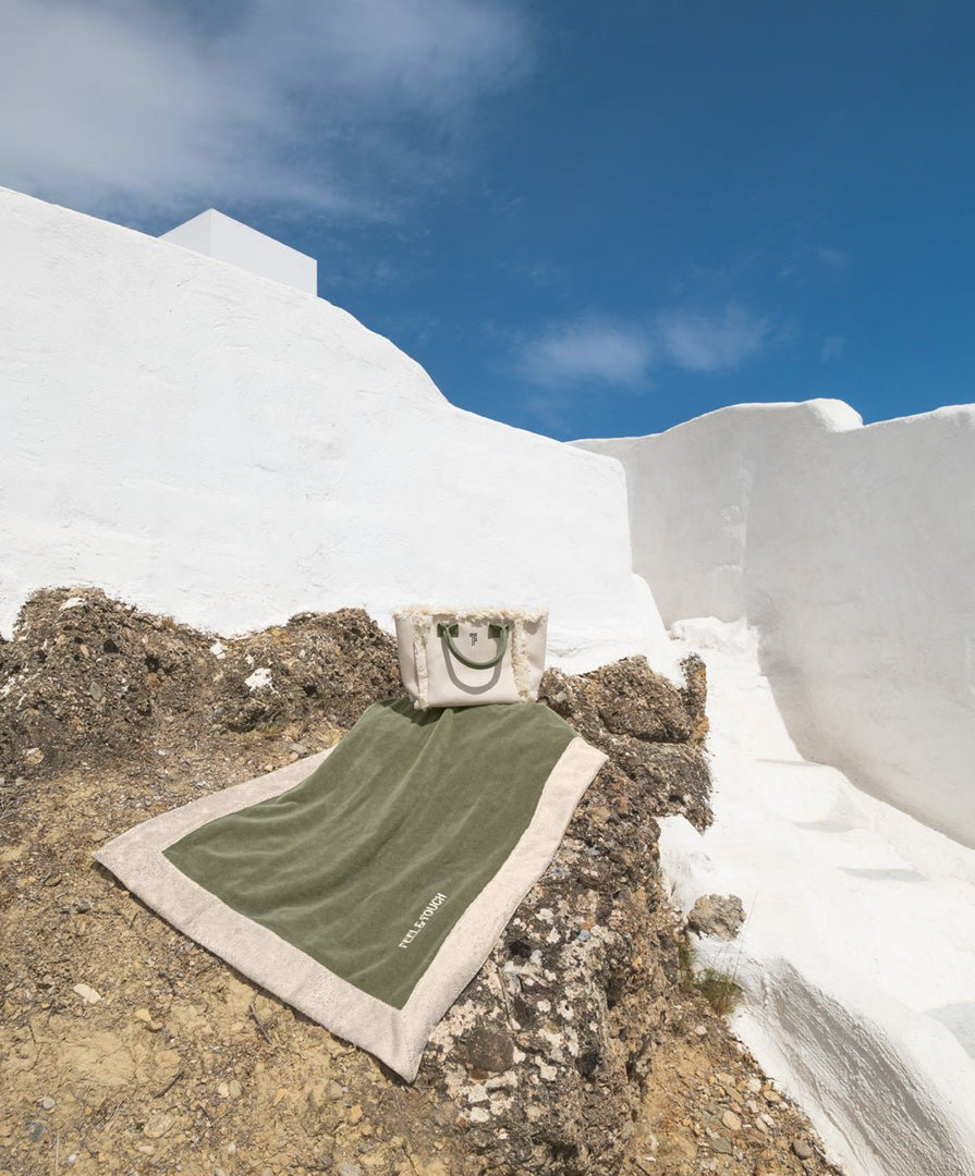 Πετσέτα Θαλάσσης Caribbean Khaki 80x170 -  Feel and Touch- Default Title