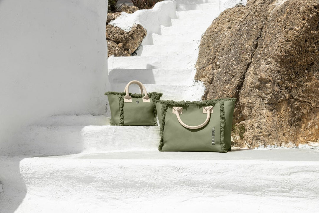 Τσάντα Ώμου Caribbean Khaki - Ammos -  Feel and Touch- Default Title