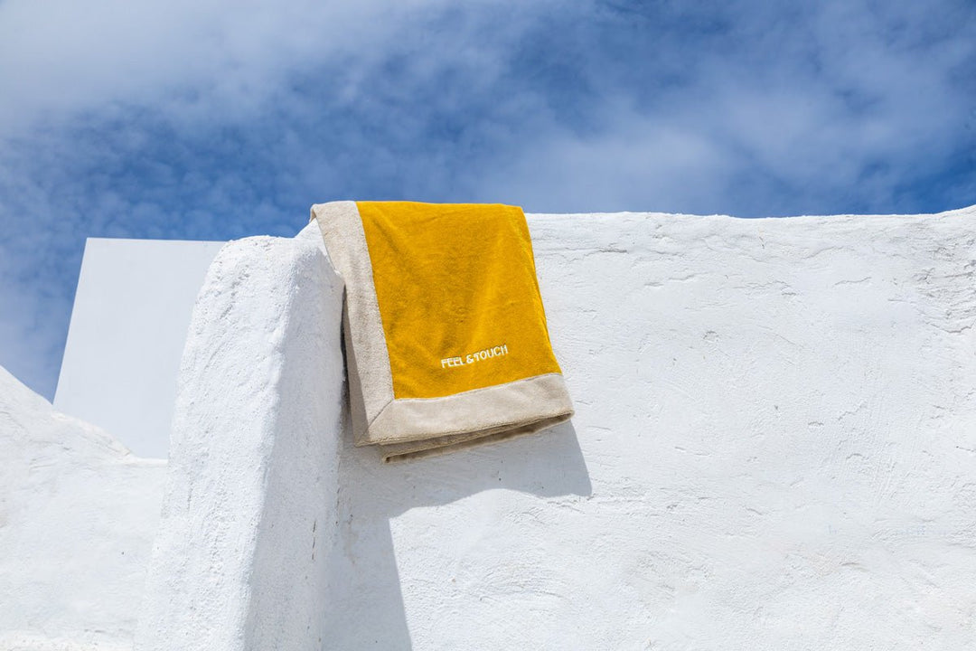Πετσέτα Θαλάσσης Caribbean Mustard 80x170 -  Feel and Touch- Default Title