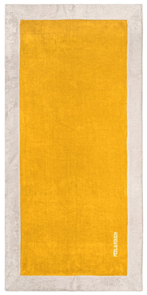 Πετσέτα Θαλάσσης Caribbean Mustard 80x170 -  Feel and Touch- Default Title