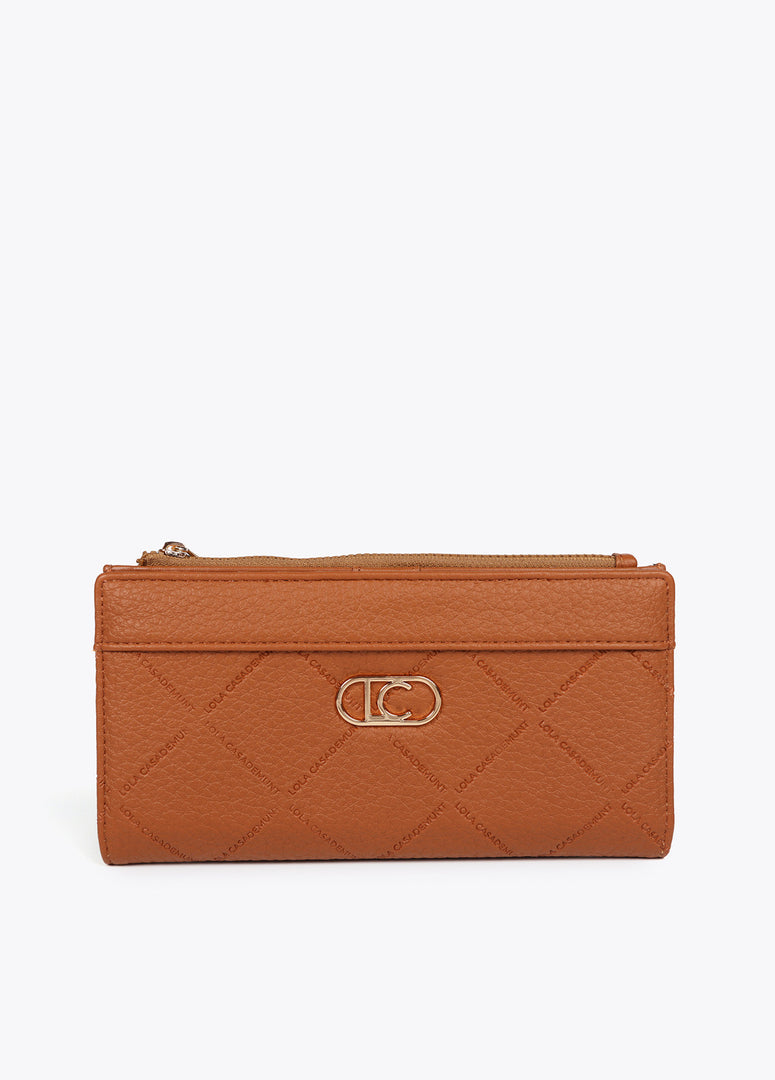 DIAMOND DESIGN MONOGRAM WALLET / LF2512003 -  LOLA CASADEMUNT- Default Title