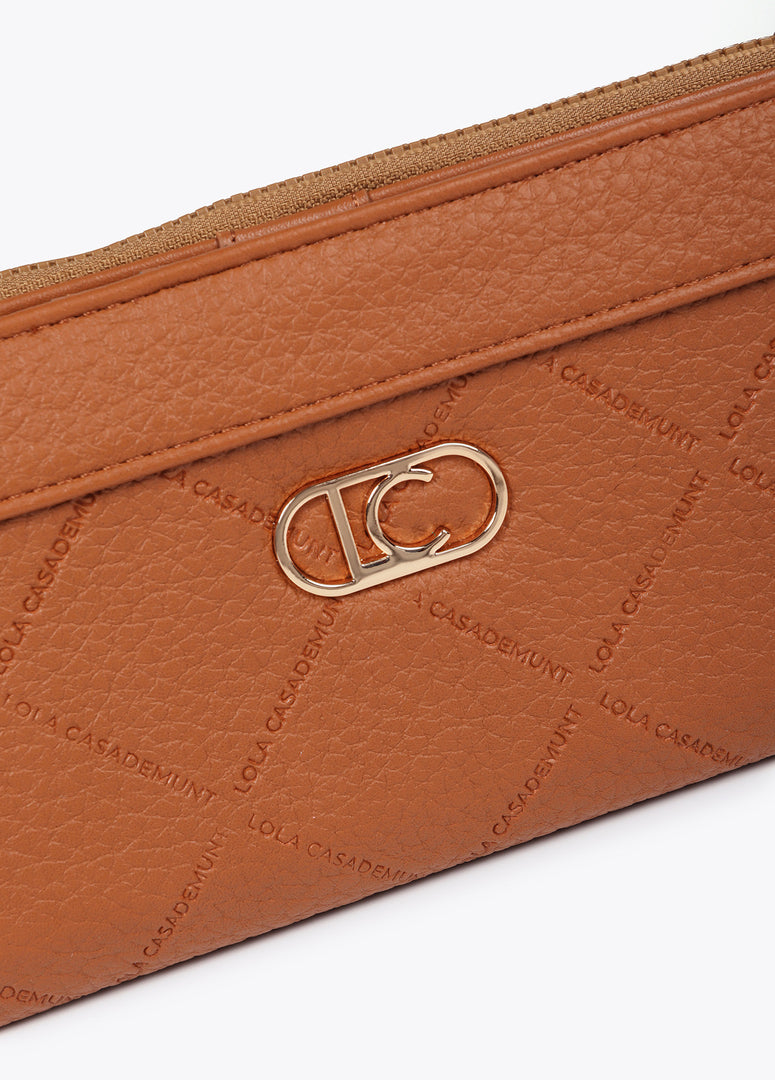 DIAMOND DESIGN MONOGRAM WALLET / LF2512003 -  LOLA CASADEMUNT- Default Title