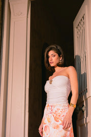 FIVEPM Coral White Strapless Top -  5PM- Λευκό / S-Λευκό / M-Λευκό / L