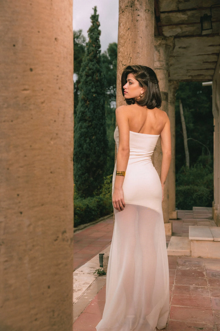 FIVEPM Eve Strapless Butter Yellow Dress -  5PM- Yellow / S-Yellow / M-Yellow / L