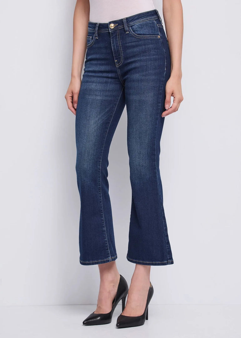 GAUDI Cropped Jean με Flared τελείωμα / 611BD26036 -  GAUDI- Μπλε / 26-Μπλε / 27-Μπλε / 28-Μπλε / 29