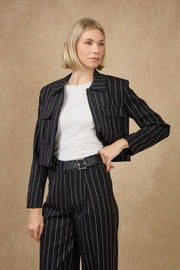 Lulumary Φαρδύ ριγέ παντελόνι σε ίσια γραμμή