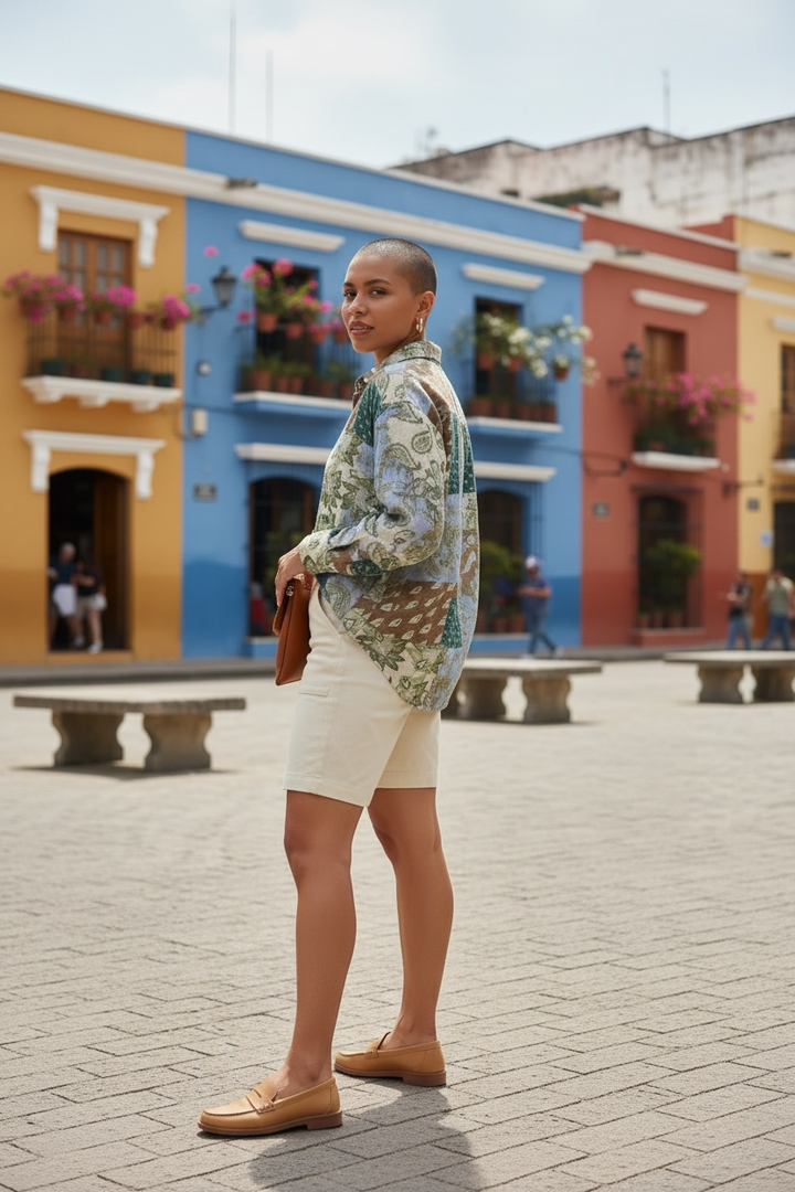 ROSE ATELIER Εμπριμέ Πουκάμισο με Paisley Print