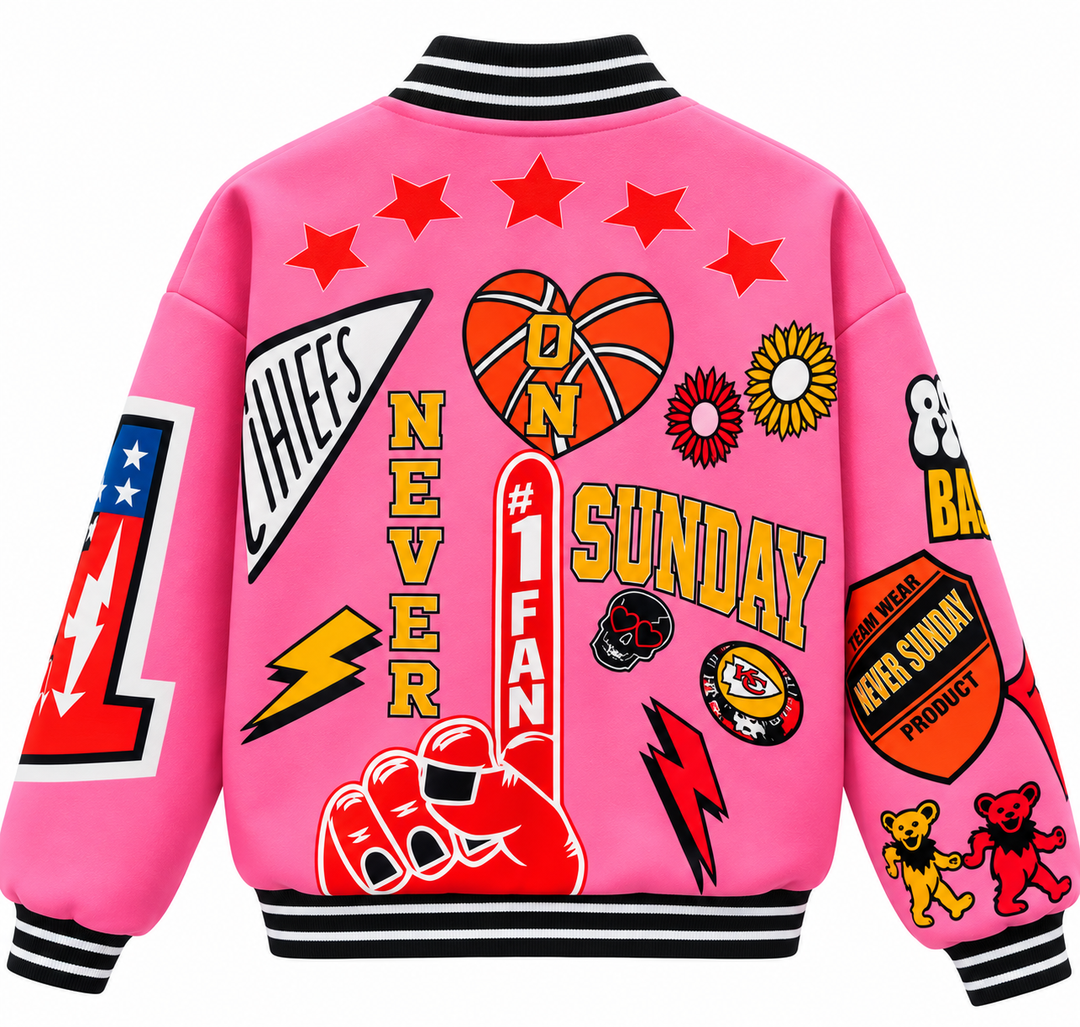 Never On Sunday Jacket Graphic Print