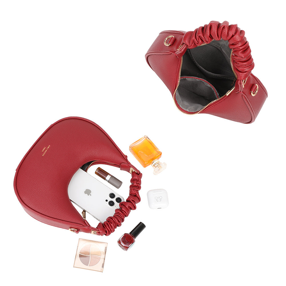 Sienna Τσάντα Ώμου και Χειρός Dark Red / A-9108